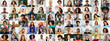 © Prostock-studio - A lively collection of portraits showcases a diverse group of individuals with joyful expressions.