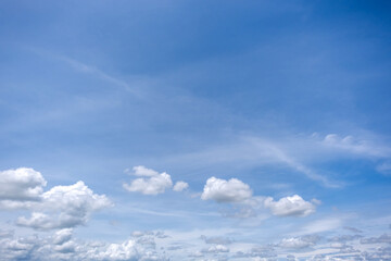 Wall Mural - clear blue sky background,clouds with background, blue sky background with tiny clouds. white fluffy