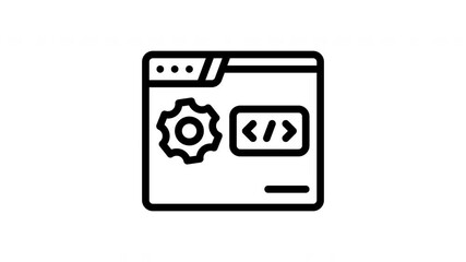 web development minimalist stroke animation