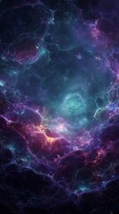 Wall Mural - Vibrant Colorful Abstract Galaxy Nebula