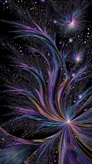 Wall Mural - Abstract Colorful Glowing Design