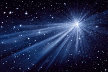 Wall Mural - Radiant Cosmic Light Explosion In Space