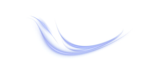 Wall Mural - abstract blue bright plume swirl with smooth motion effect on white background. perfect for sci-fi, 