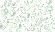 © rupa - Cute mix vegetables pattern background vector design