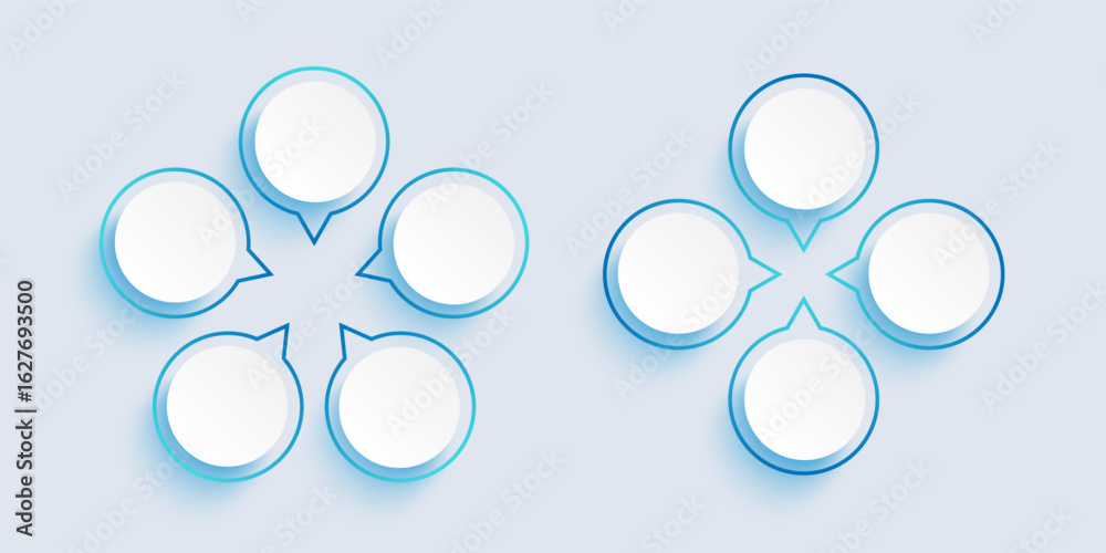 Empty clean infographic layout. Flowchart, process diagram, data ...