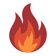 © MdAkram - Fire Labels & Stamp, vector illustration on white background.