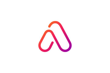 Wall Mural - Letter A logo icon design template elements