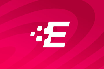 Wall Mural - Letter E logo icon design template elements