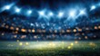 © One Studio - Night stadium, blurred lights, bokeh effect