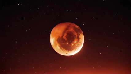 Wall Mural - a picture of a full moon shining brightly in the night sky