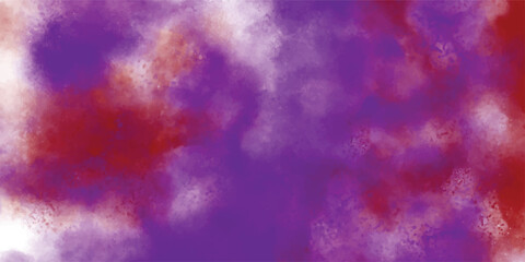 Wall Mural - abstract watercolor background in rich purple and red hues with soft textured blending