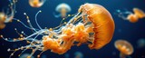 jellyfish mainly feed on plankton tiny drifting organisms including small crustaceans and fish larvae which they capture using their stinging tentacles for nourishment in ocean waters