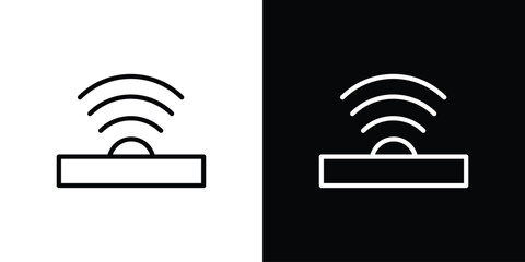 Infrared icon graphic, editable stroke. Suitable for website design, logo, app, template, and ui ux.
