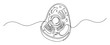© Wieslaw - single eukaryotic cell drawing vector monoline outline
