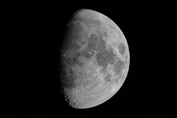 Wall Mural - Waxing gibbous moon. 71% lit disc