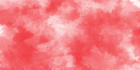 Wall Mural - Red watercolor background. Powder explosion texture. Abstract watercolor background with splashes. Hand painted watercolor paint art.