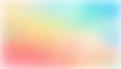 Poster - Subtle pastel gradient background featuring blended hues of peach yellow green and blue, evoking a sense of tranquility and smooth transition for various creative designs and presentations