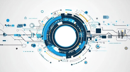 Abstract technological background  various