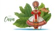 © Milano - Happy onam greeting card illustration.