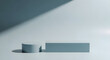 © Chondon - Minimal podium with geometric shapes and shadow for product presentation mockup