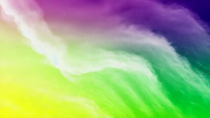 Wall Mural - nebula cloudscape with vibrant colors ranging from orange, pink, and purple, creating a breathtaking