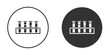 © iconic - Chemistry icon in black solid flat silhouette designs