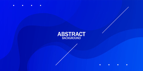 Wall Mural - abstract blue color background. dynamic shapes composition. eps10 vector