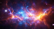 © jitendra - Colorful Interstellar Nebula Energy Wave | High-Resolution Galactic Starfield Background | Vibrant Blue and Orange Cosmic Plasma Clouds | Outer Space Sci-Fi Wallpaper for Futuristic Design Concepts