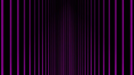Wall Mural - glowing pink vertical lines animation on a black background