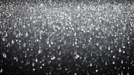 Wall Mural - abstract silver glitter bokeh background, shiny sparkling texture.
