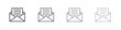 © iconic - Newsletter icon outlines - vector simple illustration