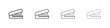 © iconic - Stapler icon outlines - vector simple illustration