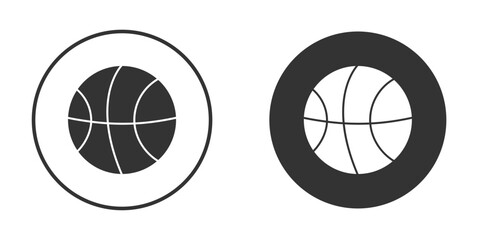 Basketball icon for your web mobile application design. Modern flat.