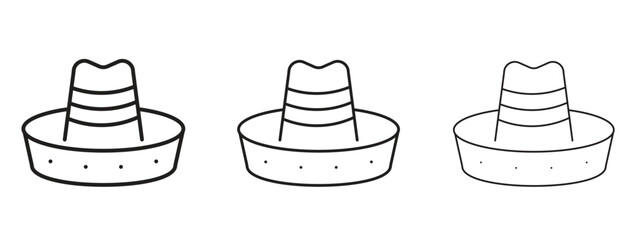 Mexican Hat icon element Illustration. Trendy Symbol for Design