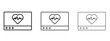 © iconic - Heart rate monitor icon element Illustration. Trendy Symbol for Design