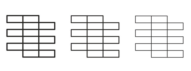 Brickwork icon element Illustration. Trendy Symbol for Design