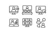 © Frodo - Minimalist online meeting icons for virtual communication and collaboration