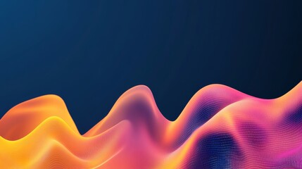 Abstract Data Waveform, Digital Art ,Technology