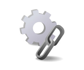 Wall Mural - application web link symbol.eps