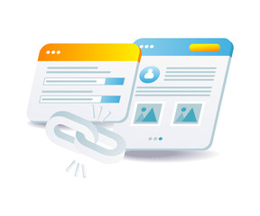 Wall Mural - application links between web pages.eps