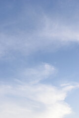 Wall Mural - beautiful blue sky and white cloud background in springtime