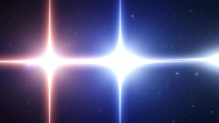 Wall Mural - Celestial Crossroads: Dynamic Light Beams & Cosmic Glimmer in Deep Space
