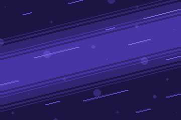 Wall Mural - Dark Purple Diagonally Horizontal Gradient Beam Light with Speed Lines, Pixel Art Style