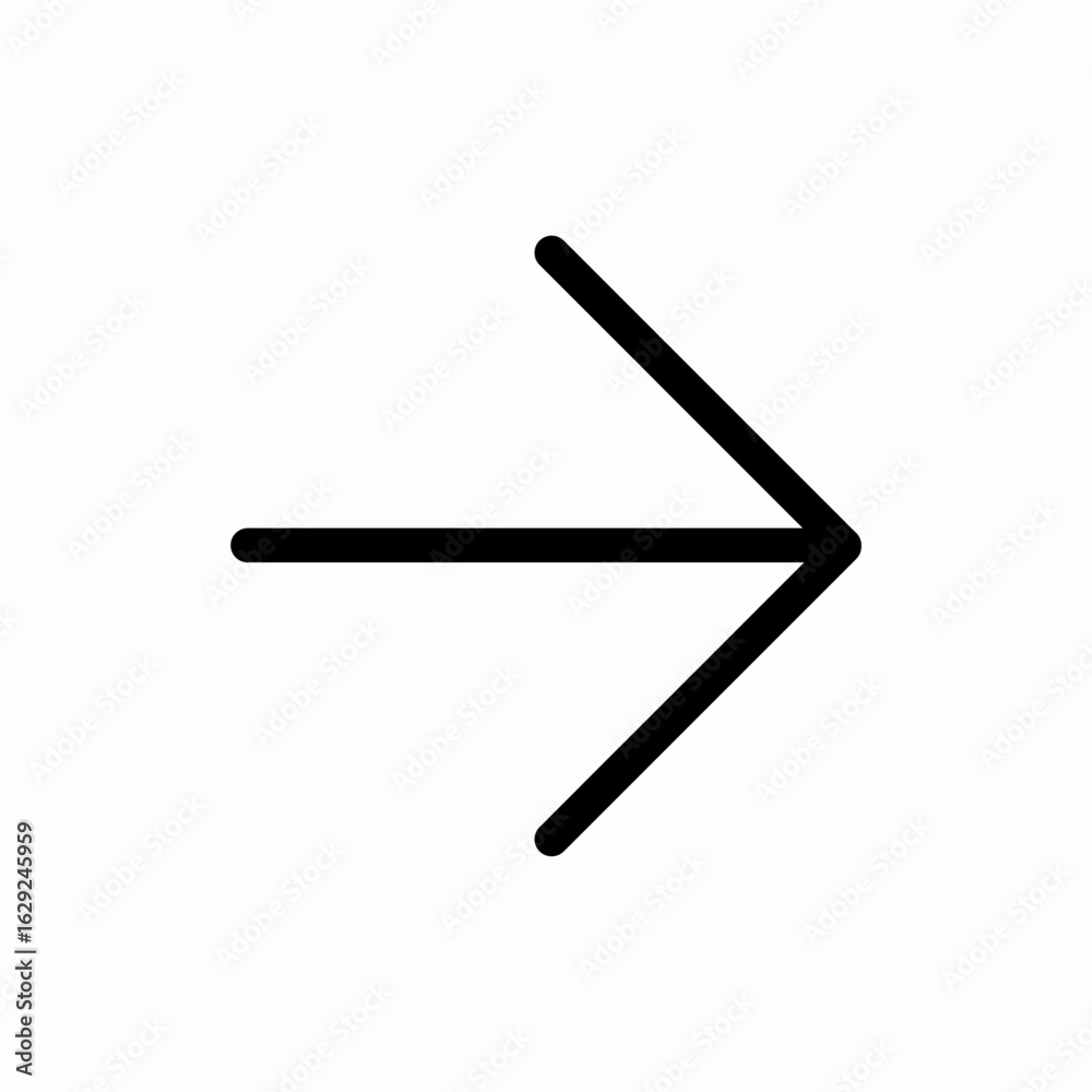 right arrow icon vector sign

