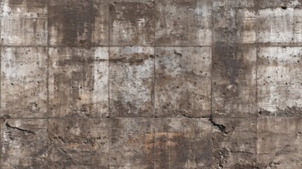 Naklejka na meble Rough textured concrete wall displays stains and imperfections typical of urban settings. The surface shows signs of wear, revealing a history of exposure to elements over time.