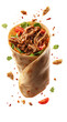 © Virendra - Appetizing burrito with various toppings
