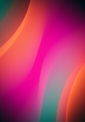 Wall Mural - an abstract design with a smooth gradient of bright, flowing colors including fuchsia, orange, and t