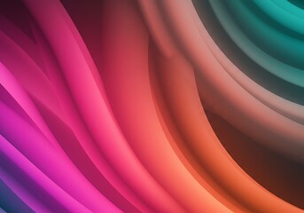 Wall Mural - an abstract wallpaper with blurred, smooth lines and a stunning gradient color palette of fuchsia an