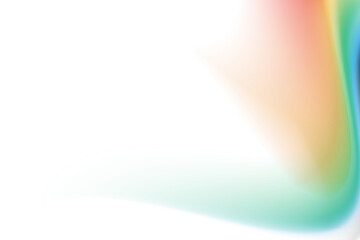Wall Mural - colorful gradient abstract shape overlay, smooth texture effect transparent background