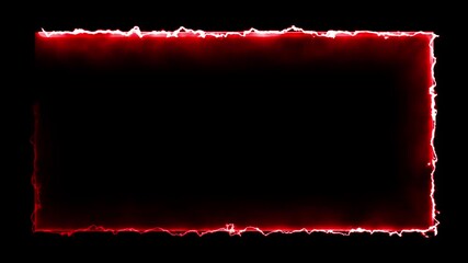 glowing square neon line rectangle frame animation screen looping. neon glowing frame background motion animation and flashing. Bright neon light effect isolated on black, moving neon lights overley